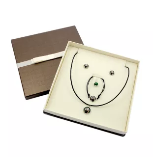 Poodle - a set of jewelry in a box, necklace, earrings, bracelet, products from the Art-Dog brand