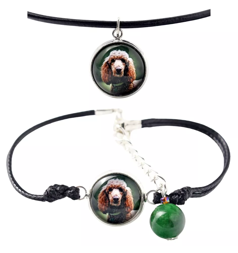 Pudel - Schmuckset mit Ihrem Foto, handgefertigtes Set, Armband und Halskette von Art.-Dog.