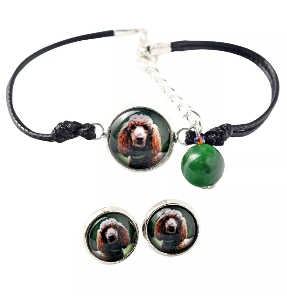 Pudel - Schmuckset mit Ihrem Foto, Schmuckstück für Frauen, handgefertigtes Produkt, handgefertigtes Produkt mit Leidenschaft für die Marke Art-Dog.