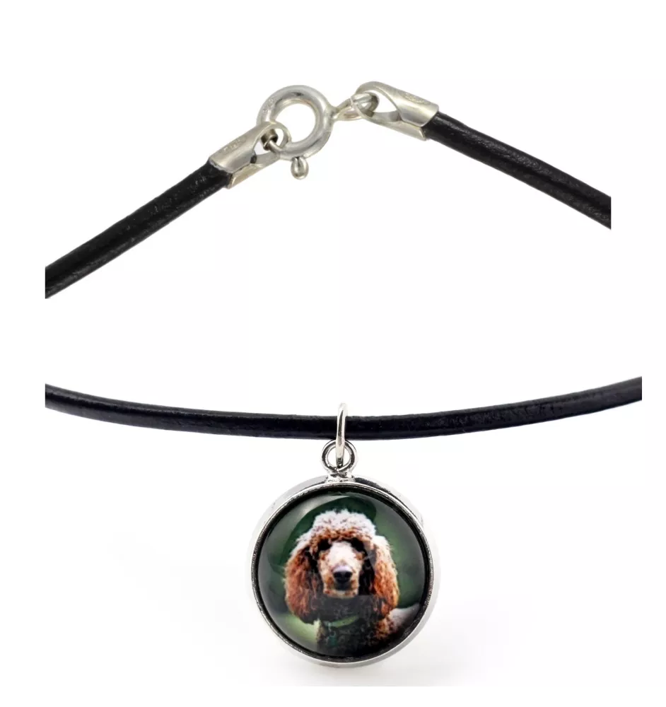 Pudel naszyjnik w pudełku ze zdjęciem Art-Dog