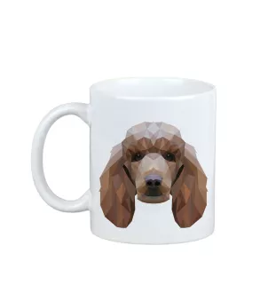 Poodle - cup with a geometric dog image and the inscription Art-Dog