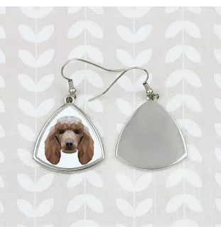 Pudel kolczyki geometryczny Art-Dog