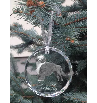 Portugalski pies dowodny medal kryształowy z psem Art-Dog