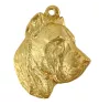 Presa Canario, Dogue des Canaries, Dogo canario - Porte-clés doré avec chien, décoration de sac à main, accessoire de luxe de la marque Art-Dog