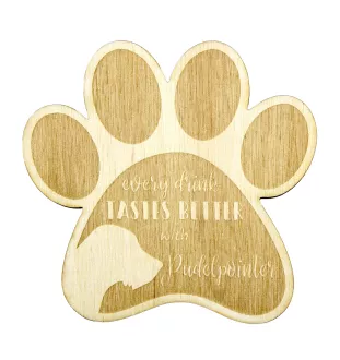 Pudelpointer - Sous-verre mug, sous-verre gravé avec chien, cadeau pour amoureux des chiens par la marque Art-Dog