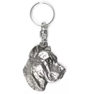 Presa Canario, Dogue des Canaries, Dogo canario - Pendentif argenté avec un chien dans une boîte décorative, décoration de sac à main, pendentif de sac à dos par la marque Art-Dog