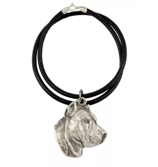 Presa Canario, Dogo Canario, Canary Mastiff - Necklace with dog, silver-plated pendant for dog fan, unique jewelry by Art-Dog brand