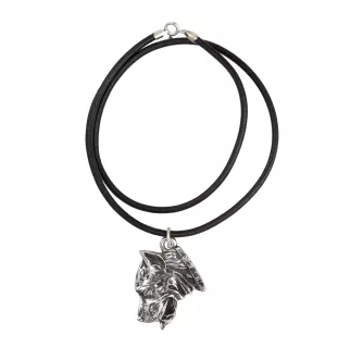 Presa Canario, Dogue des Canaries, Dogo canario I - collier avec un chien, pendentif en plaqué argent pour les fans de chiens, bijoux uniques de la marque Art-Dog