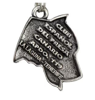 Presa Canario, Kanarische Dogge, Dogo Canario I - Halskette mit Hund, versilberter Anhänger für Hundefans, einzigartiger Schmuck der Marke Art-Dog