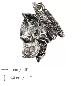 Presa Canario, Dogue des Canaries, Dogo canario I - collier avec un chien, pendentif en plaqué argent pour les fans de chiens, bijoux uniques de la marque Art-Dog