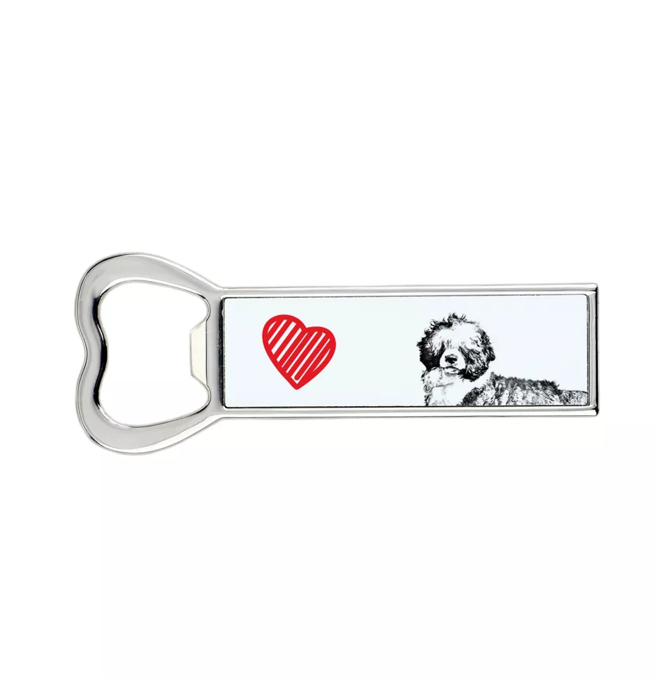 Portugiesischer Wasserhund - Flaschenöffner mit Hund, personalisierter Flaschenöffner für den Kühlschrank, ein einzigartiges Geschenk für Männer von der Marke Art-Dog