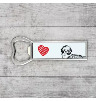 Portugiesischer Wasserhund - Flaschenöffner mit Hund, personalisierter Flaschenöffner für den Kühlschrank, ein einzigartiges Geschenk für Männer von der Marke Art-Dog