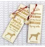 Pudelpointer - Lesezeichen mit Hund, personalisiertes Lesezeichen, Geschenk für Bücherwurm von der Marke Art-Dog