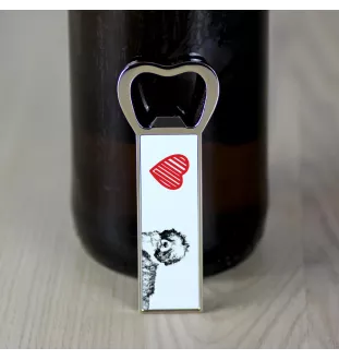 Portuguese Water Dog, Portie, PWD, Water Dog - bottle opener with a dog, personalized fridge opener, unique gift for a man by Art-Dog brand