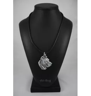 Presa Canario, Dogue des Canaries, Dogo canario - Collier de chien dans une boîte cadeau, médaillon argenté pour fan de chien, pendentif remarquable de la marque Art-Dog
