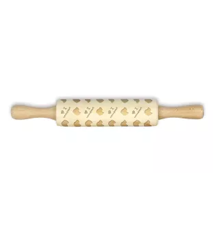 Pudelpointer - small rolling pin with a dog pattern, a rolling pin for children's dough, decorating ceramic clay by Art-Dog brand