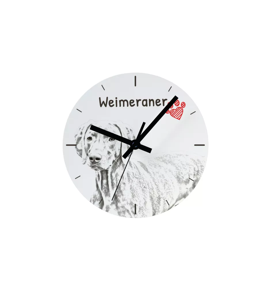 Portugiesischer Wasserhund - Wanduhr mit Hund, Regal Uhr mit Druck, personalisierte Hausdekoration von Art-Dog.