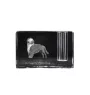 Portugiesischer Wasserhund - Stifthalter, Kristallorganizer mit Hundefoto, einzigartige Schreibtischdekoration der Marke Art-Dog