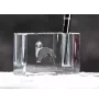 Chien d'eau portugais - Porte-stylos, organiseur en cristal avec photo de chien, décoration de bureau unique par la marque Art-Dog