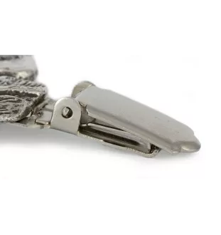 Presa Canario, Dogue des Canaries, Dogo canario - broche avec pince, support pour numéro de départ, épingle argentée pour exposition de chiens de la marque Art-Dog