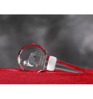Chien d'eau portugais - Bouchon de bouteille en cristal, bouchon de vin unique avec photo, cadeau personnalisé pour sommelier par la marque Art-Dog