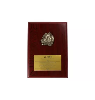 Presa Canario, Dogo Canario, Canary Mastiff - bas-relief of a dog, small decoration, realistic plaque with the Art-Dog brand