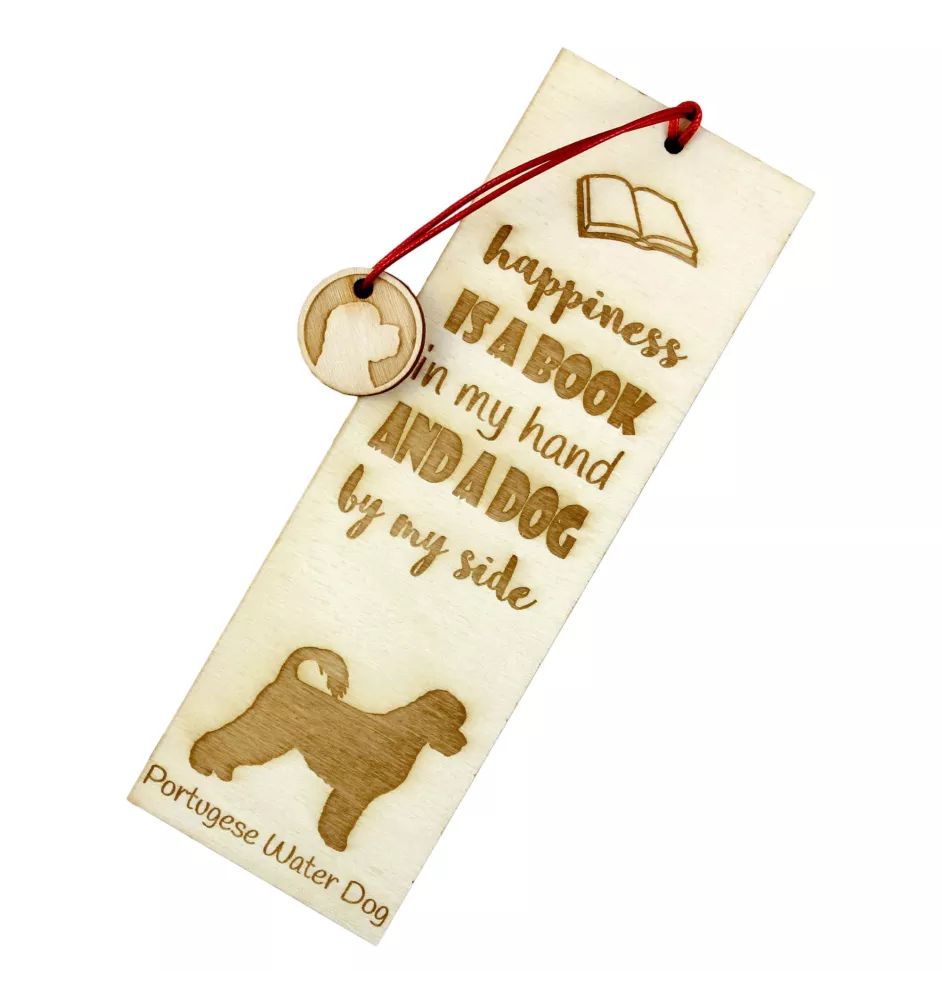 Portuguese Water Dog, Portie, PWD, Water Dog - dog bookmark, personalized bookmark, dog gadget for Art-Dog brand readers