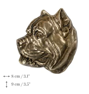 Presa Canario, Kanarische Dogge, Dogo Canario - Gedenktafel mit Hund, personalisierten Dank, Auszeichnung, Diplom mit Widmung der Marke Art-Dog