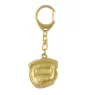 Pug II - Gilded key ring with dog, handbag decoration, luxury accessory by Art-Dog brand