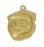 Pug II - Gilded key ring with dog, handbag decoration, luxury accessory by Art-Dog brand