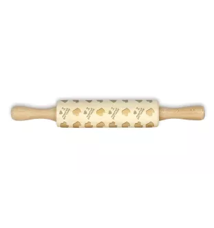 Portugiesischer Wasserhund - kleiner Nudelholz mit Hundemuster, Nudelholz für Kinder, Verzierung von Keramikton von Art-Dog.