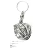 Pug II - Silver-plated pendant with a dog in a decorative box, handbag decoration, backpack pendant by Art-Dog brand