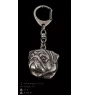 Mops, Pug, Carlin, Carlino, Doguillo II - Versilberter Schlüsselanhänger mit Hund in einer Geschenkbox, Handtaschenschmuck, Rucksackanhänger der Marke Art-Dog