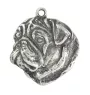 Mops, Pug, Carlin, Carlino, Doguillo IV - Halskette mit Hund, versilberter Anhänger für Hundefans, einzigartiger Schmuck der Marke Art-Dog