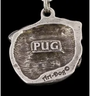 Carlin, Pug, Mops II - Collier pour chien, bijoux uniques pour les fans de chiens, pendentif vipère unique de la marque Art-Dog