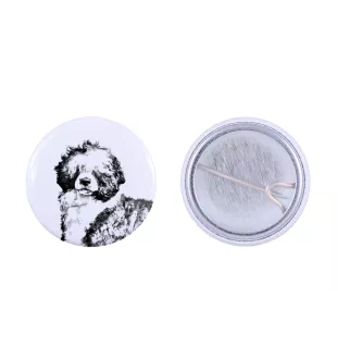 Chien d'eau portugais - badge avec votre chien, ajoutez votre propre photo, marque Art-Dog