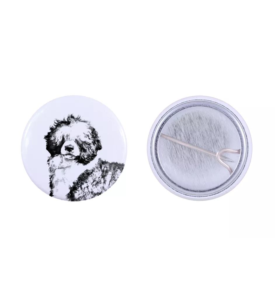 Portuguese Water Dog, Portie, PWD, Water Dog - pin with your dog, add your own photo, Art-Dog brand