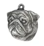 Mops, Pug, Carlin, Carlino, Doguillo II - Hundehalsband, einzigartiger Schmuck für den Hundefan, einzigartiger Kreuzotter-Anhänger der Marke Art-Dog
