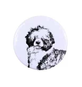 Portugalski pies dowodny przypinka z psem mała Art-Dog