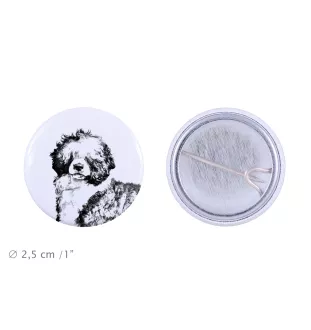 Chien d'eau portugais - badge avec votre chien, ajoutez votre propre photo, marque Art-Dog