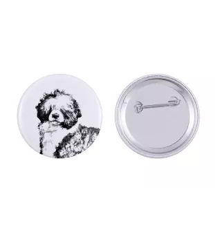 Portuguese Water Dog, Portie, PWD, Water Dog - pin with your dog, add your own photo, Art-Dog brand