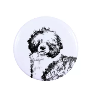 Portugiesischer Wasserhund - Anstecknadel mit Ihrem Hund, fügen Sie Ihr eigenes Foto hinzu, Marke Art-Dog