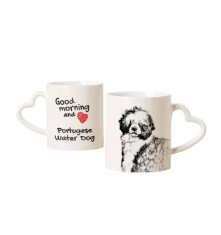 Chien d'eau portugais - tasse avec chien, une tasse adorable avec une anse en forme de cœur, un cadeau universel de la marque Art-Dog