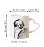 Portugiesischer Wasserhund - Tasse mit Hund, entzückende Tasse mit herzförmigem Henkel, universelles Geschenk der Marke Art-Dog