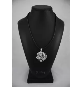 Pug I - Dog necklace in gift box, silver-plated locket for dog fan, striking pendant by Art-Dog brand