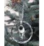 Pug - crystal bauble with a photo, dog photo in crystal, personalized Christmas tree ornament by Art-Dog brand