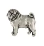 Mops, Pug pin posrebrzony Art-Dog