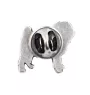 Mops, Pug pin posrebrzony Art-Dog