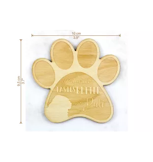 Puli - Tasse Untersetzer, graviert Untersetzer mit Hund, Geschenk für Hundeliebhaber von Art-Dog Marke