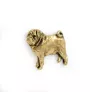 Mops, Pug, Carlin, Carlino, Doguillo - Hundebrosche in dekorativer Box, elegante vergoldete Anstecknadel, Jackenbrosche der Marke Art-Dog